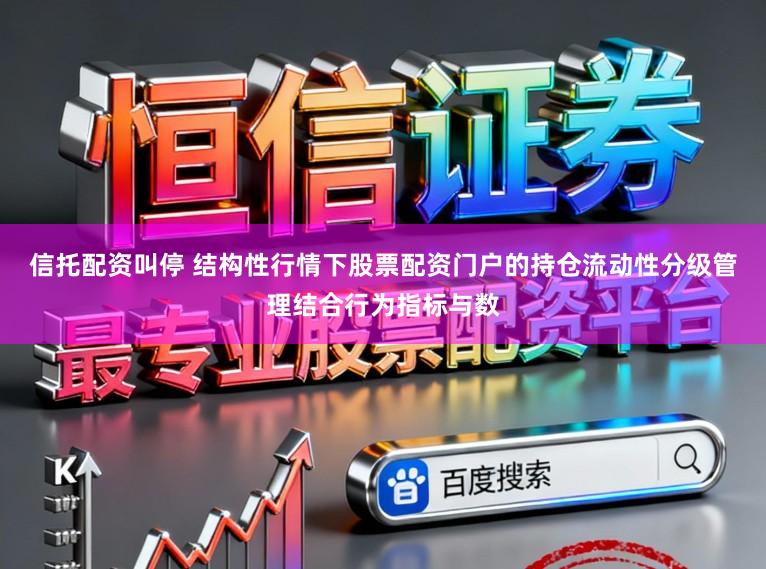信托配资叫停 结构性行情下股票配资门户的持仓流动性分级管理结合行为指标与数