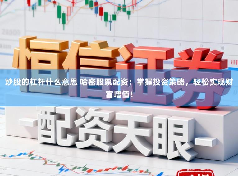 炒股的杠杆什么意思 哈密股票配资：掌握投资策略，轻松实现财富增值！